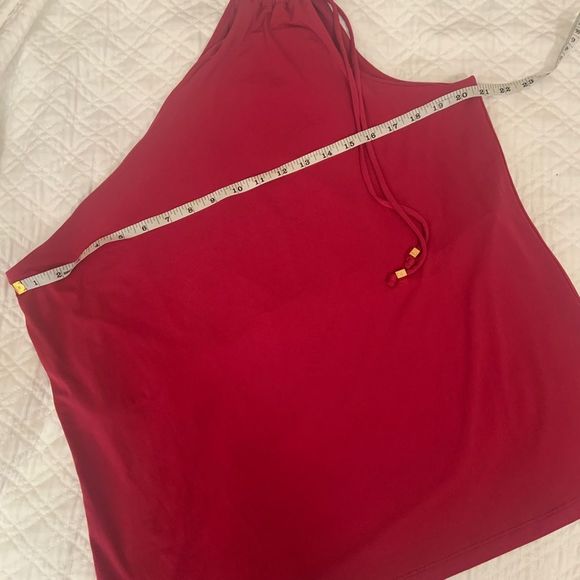 Michael Kors One Shoulder Hot Pink Top Size 1X - Picture 2 of 6